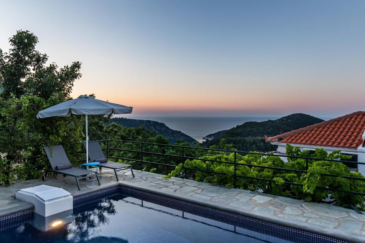 Villa Margini, Aegean Views , Pool Villa, Skopelos Extérieur photo